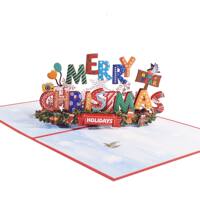 Christmas high-quality 3D stereoscopic greeting cards with a European and American atmosphere, blessing messages, customized by our company on Instagram thumbnail 5