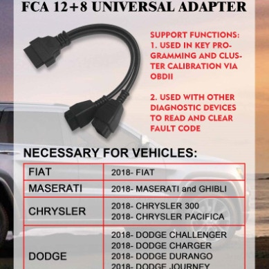 OBDSTARFCA12+8转接线