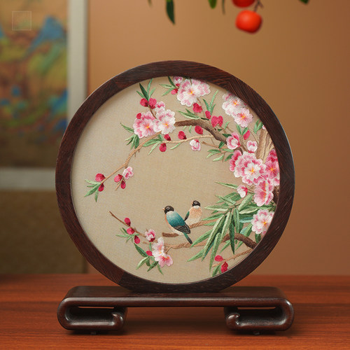 集品堂非遗苏绣手工双面绣送老外