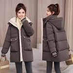 羽绒棉服女中长款2026冬季新高级感洋气宽松棉衣保暖加厚棉袄外套