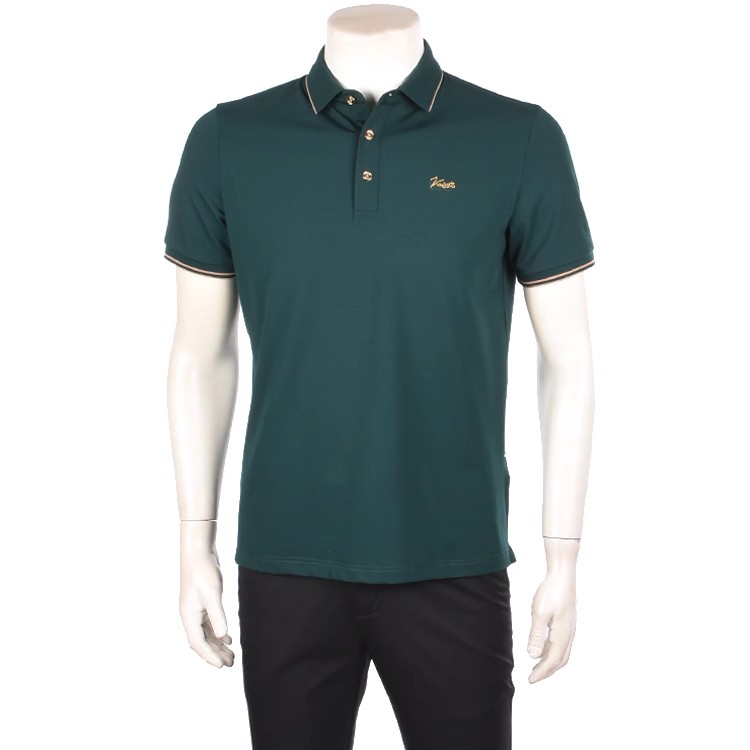 华斯度夏季新款纯色翻领T恤衫