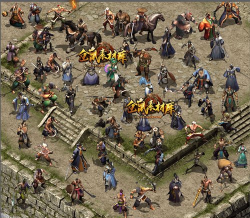 传奇怪物素材 三国人物系列  50组 PNG 格式序列帧  GW155