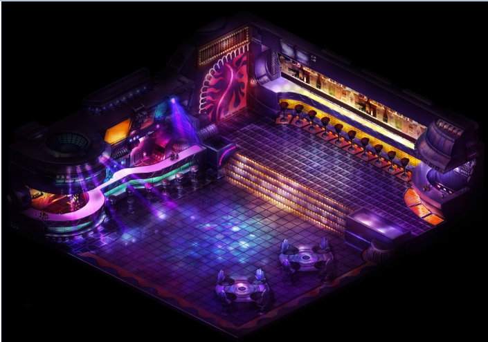 传奇酒吧地图素材 副本 高清地砖 现代潮流风之古惑仔 原图dt346