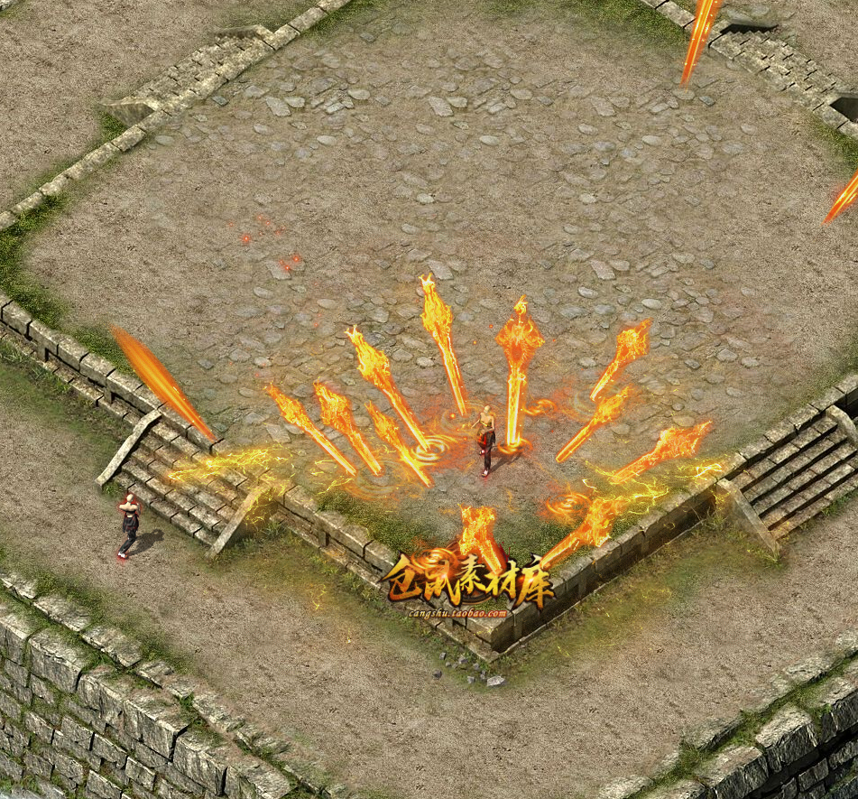 传奇技能素材 剑飞惊天 目标型战士 技能素材 坐标齐全JN79