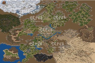 传奇地砖地图 大型地图 玛法大陆 高清动态地砖 无缝封边 DT541