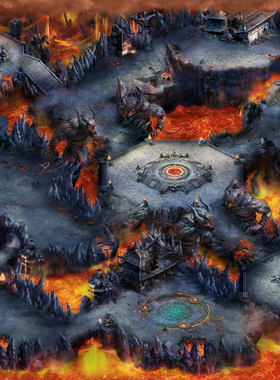 传奇地图素材 红色之地  高清独立地砖 完整封边   DT260