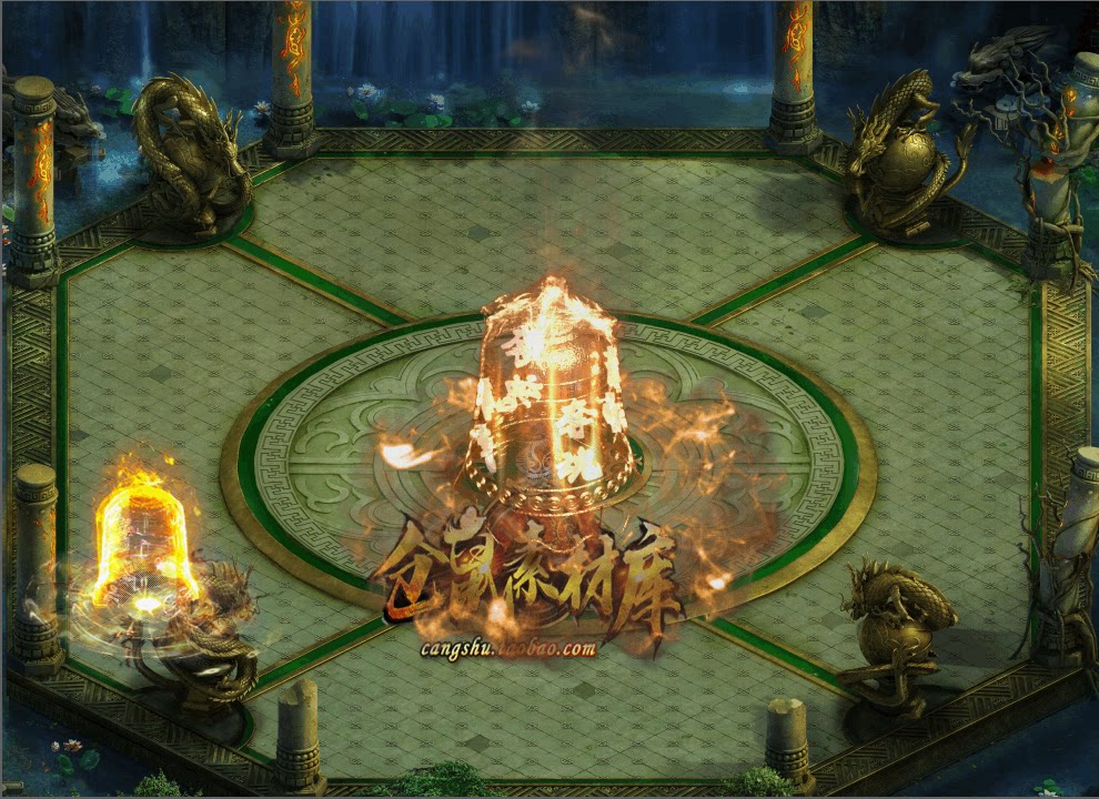 传奇技能素材 金编钟 目标播放 png 格式 高清 更新jn292