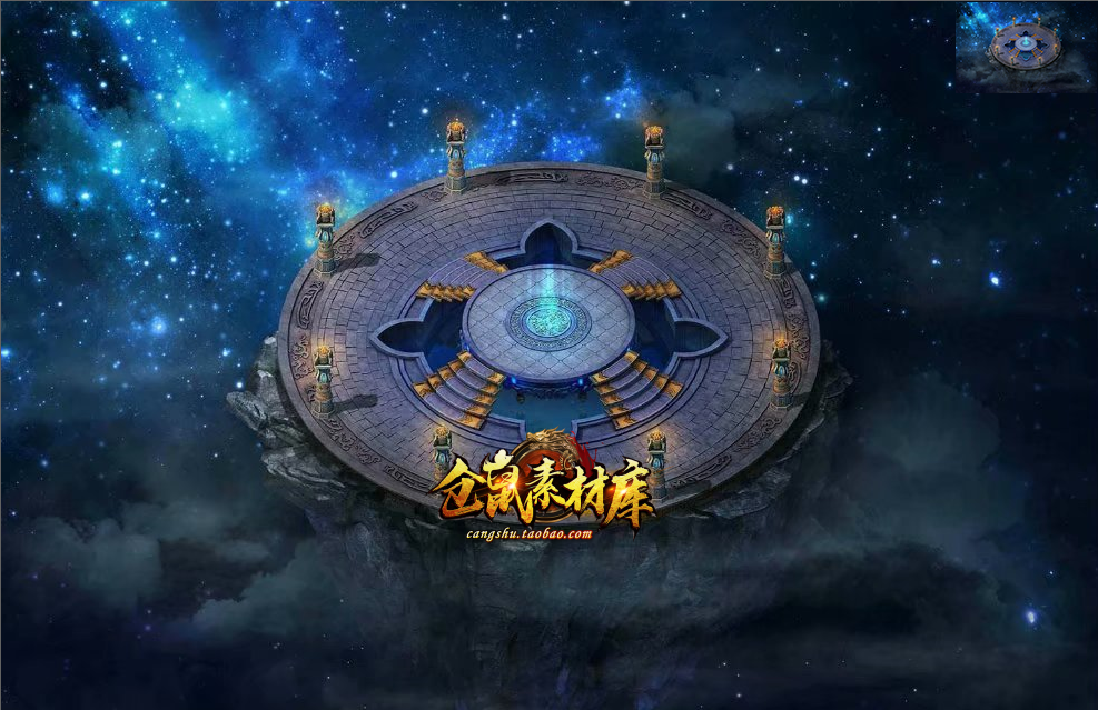 传奇动态地图素材 破魂殿 动态独立真地砖 完整封边 dt286