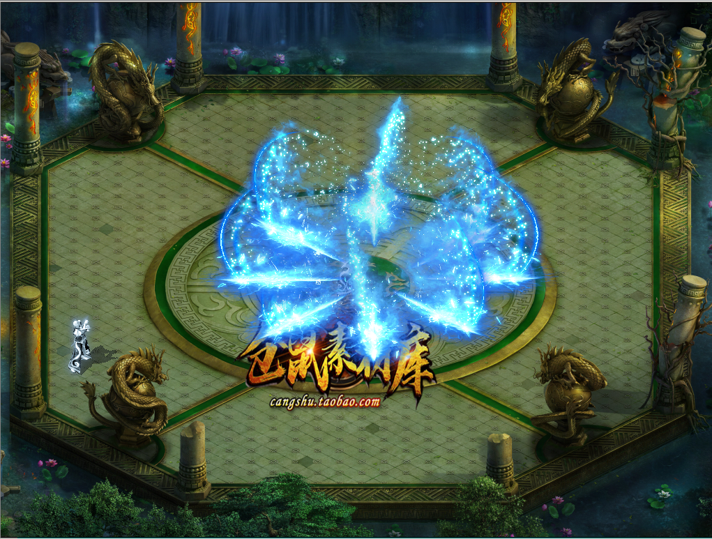 传奇技能素材  雪花刺杀 八方向战法 高清素材 坐标齐全JN248