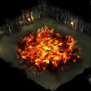 全屏技能 PNG格式 灭世天火 高清 Y1278 目标型 传奇技能素材