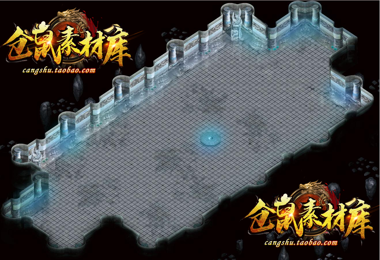 传奇地砖地图素材 BOSS副本 高清地砖 无缝封边DT166