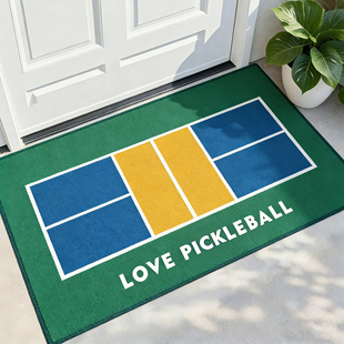 室内匹克球场地垫家用地毯加厚圈绒耐磨防滑匹克球馆装饰门垫地垫