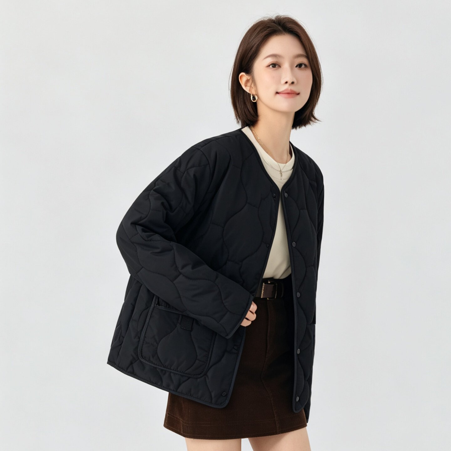 2026新款棉服女内胆秋冬加棉加厚长袖棉袄修身短款内穿保暖外套