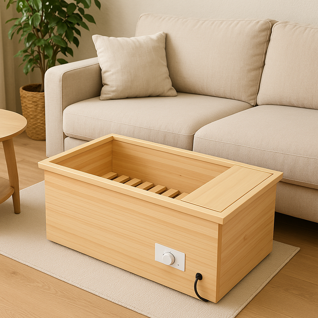 安徽电火桶无漆实木家用火桶暖脚器火箱取暖神器书桌烤火箱火炉