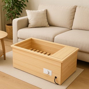 安徽电火桶无漆实木家用火桶暖脚器火箱取暖神器书桌烤火箱火炉