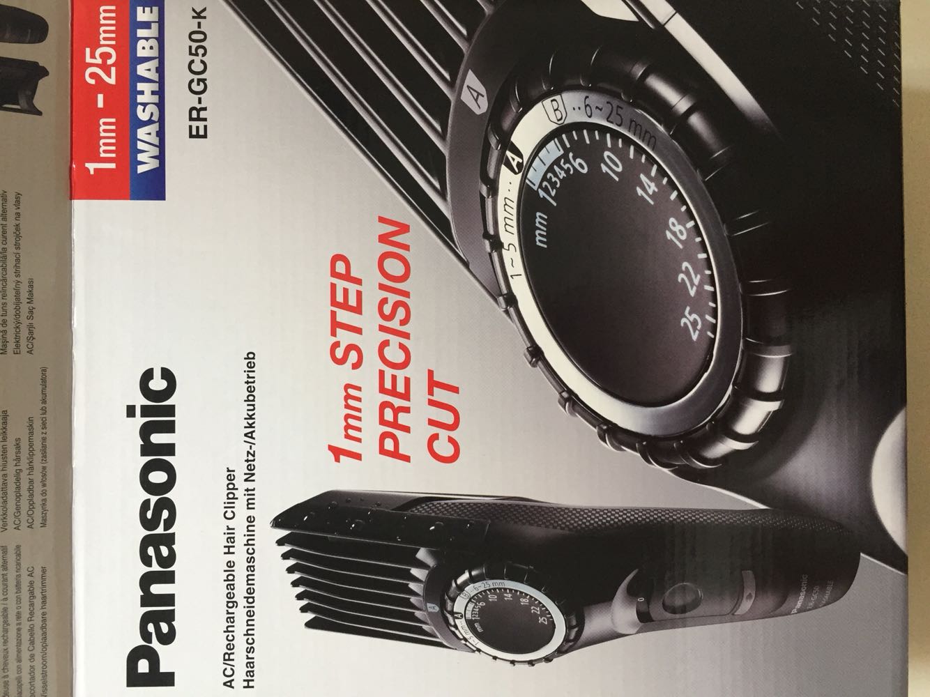 进口正品日本Panasonic松下ER-GC50家用电推剪理发器充电式剃头刀