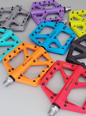 SHANMASHI enduro自行车脚踏板尼龙宽大防滑土坡街攀培林脚蹬舒适