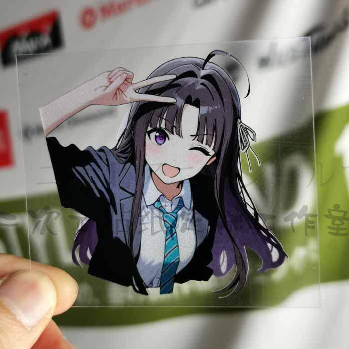 哭泣少女乐队卡通卡哇伊可爱昂个性装饰车贴纸防水反光手机电动车