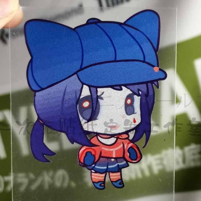 二次元米塔游戏可爱搞笑卡哇伊表情包反光车贴纸电脑机箱电动车贴