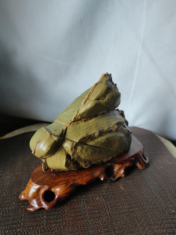 松花石,长白山松花石,产地天然奇石带底座包邮.