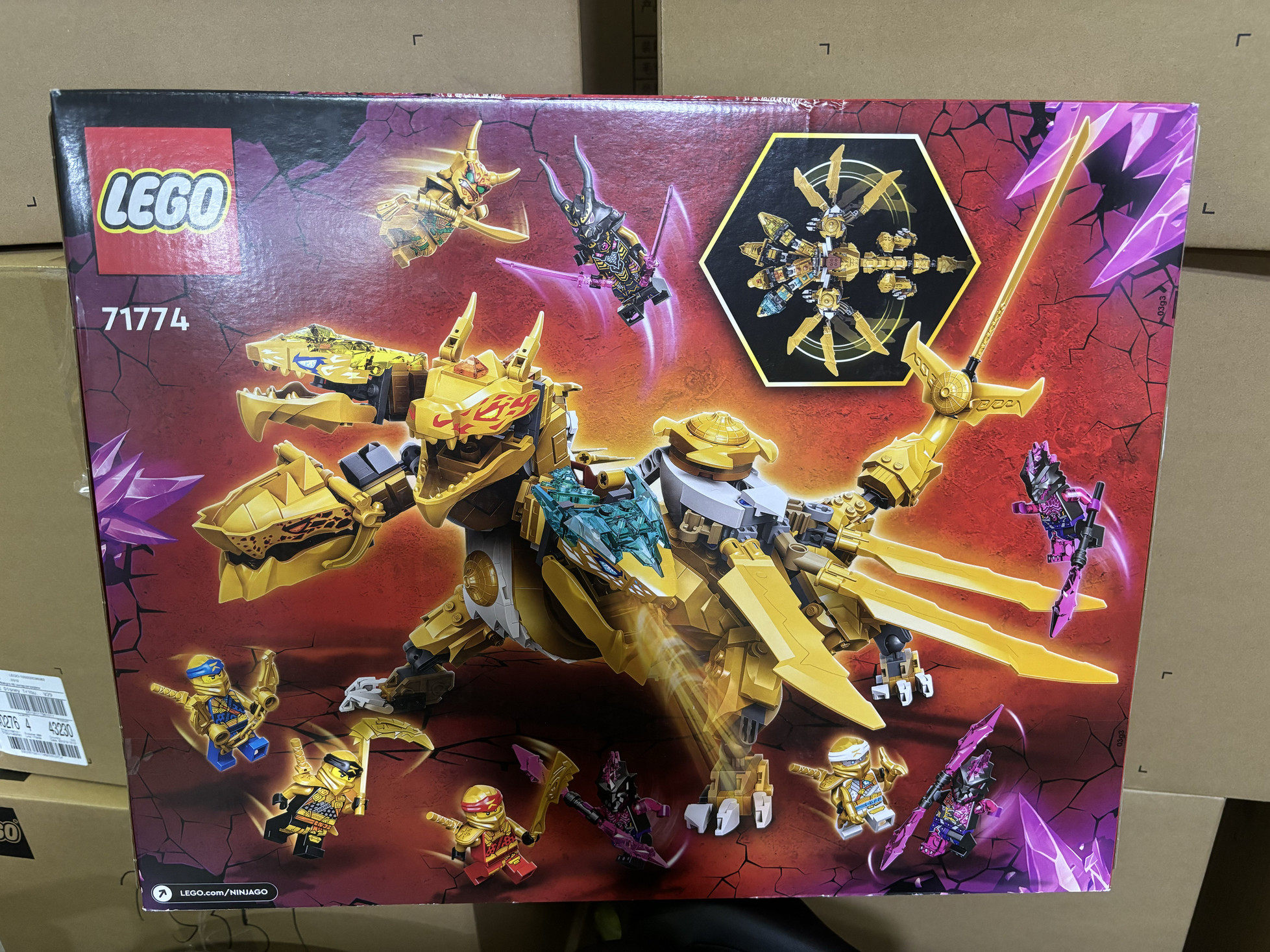 lego乐高71774 劳埃德的黄金超级神龙 幻影忍者系列拼插积木玩具