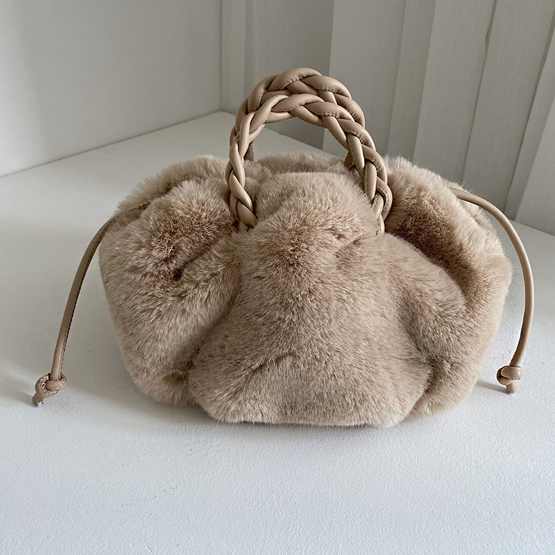 2025秋冬不掉毛云朵毛毛包包单肩女包包百搭可爱毛绒兔毛包兔子包,箱包皮具/热销女包/男包,通用款女包,淘宝优惠券,粉丝福利购,淘宝优惠卷