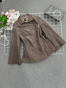 2026新款时尚咖色气质显瘦减龄百搭休闲韩系外套女款上衣