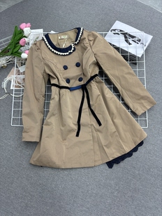 时尚 百搭上衣 韩系复古简约气质显瘦百搭休闲风衣外套女款