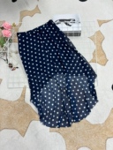 高端时尚 高腰显瘦气质款 简约百搭款 波点不规则雪纺半身裙女春秋款