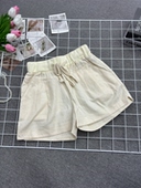 宽松亚麻阔腿棉麻五分裤 松紧设计休闲新款 高腰显瘦夏季 百搭短裤