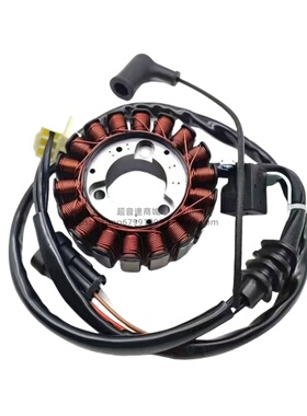 适用比亚乔X7阿普利亚SR MAX300 NEXUS250电喷磁电机定子线圈总成