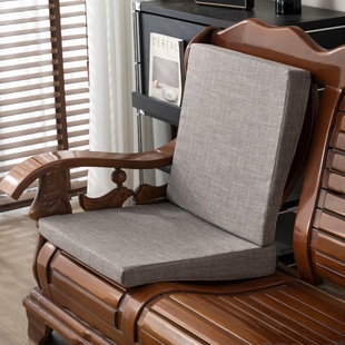 前低后高老式 联邦实木沙发垫坐靠一体加厚海绵座垫椅垫定制可拆洗