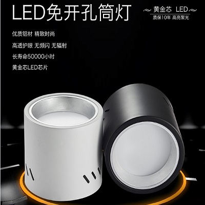 LED分体明装筒灯可换光源