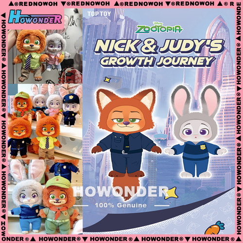 疯狂动物城成长之旅毛绒挂件盲盒