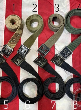 古着风纯棉帆布腰带