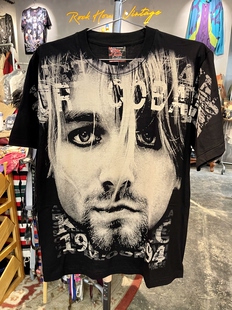 水洗做旧涅槃NIRVANA柯本摇滚乐队纯短袖 T恤 Vintage风格 全新New