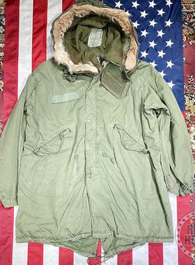 Vintage古着原年美菌菌版M1965parka冬季鱼尾棉服派克风衣大衣
