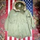Vintage古着原年美菌菌版 鱼尾棉服派克风衣大衣 M1965parka冬季