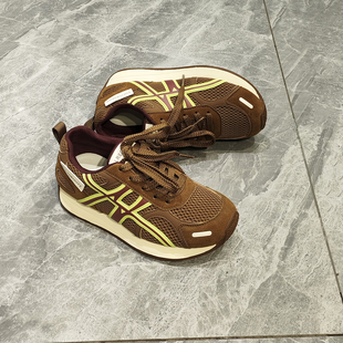 网面秀气显脚小百搭休闲鞋 真皮平底阿甘鞋 舒适时尚 新款 女2025秋季