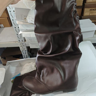 日本森女鞋 清仓 皱皱靴轻微瑕疵款