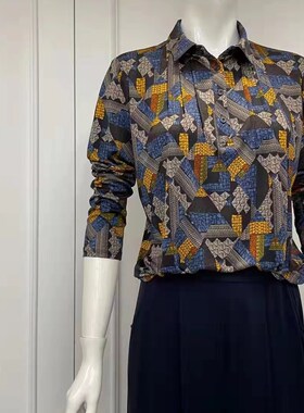 台航桑蚕丝真丝女装t恤领