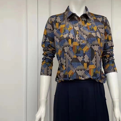 台航桑蚕丝真丝女装t恤领