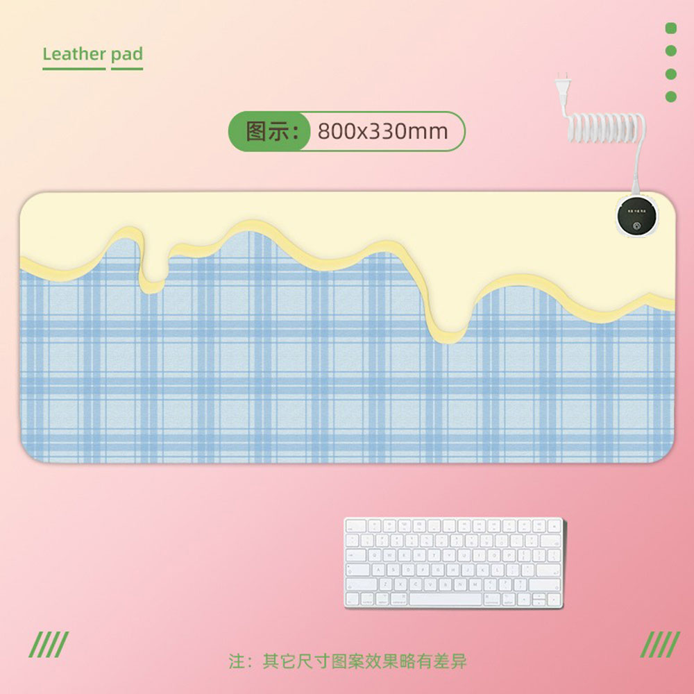 简约风格加热暖桌垫动漫鼠标垫办公室卡哇伊可爱超大学生暖手垫