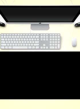 纯黑色游戏竞技鼠标垫25*30/30*60/40*80/50*100/60*120超大加厚