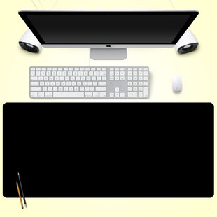 120超大加厚 纯黑色游戏竞技鼠标垫25 100