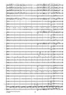 音频 管乐总谱山歌好比春江水3.0级交响管乐团合奏总分谱