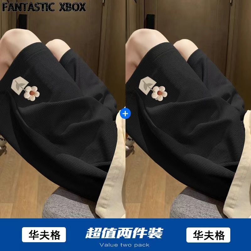 青少年夏季大码显瘦宽松外穿运动短裤男韩版潮流百搭休闲五分裤男