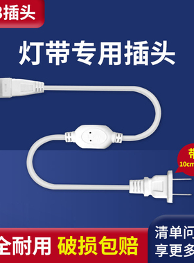 led灯带插头配件高压COB灯带贴片软灯条变压器镇流器220v灯带插头