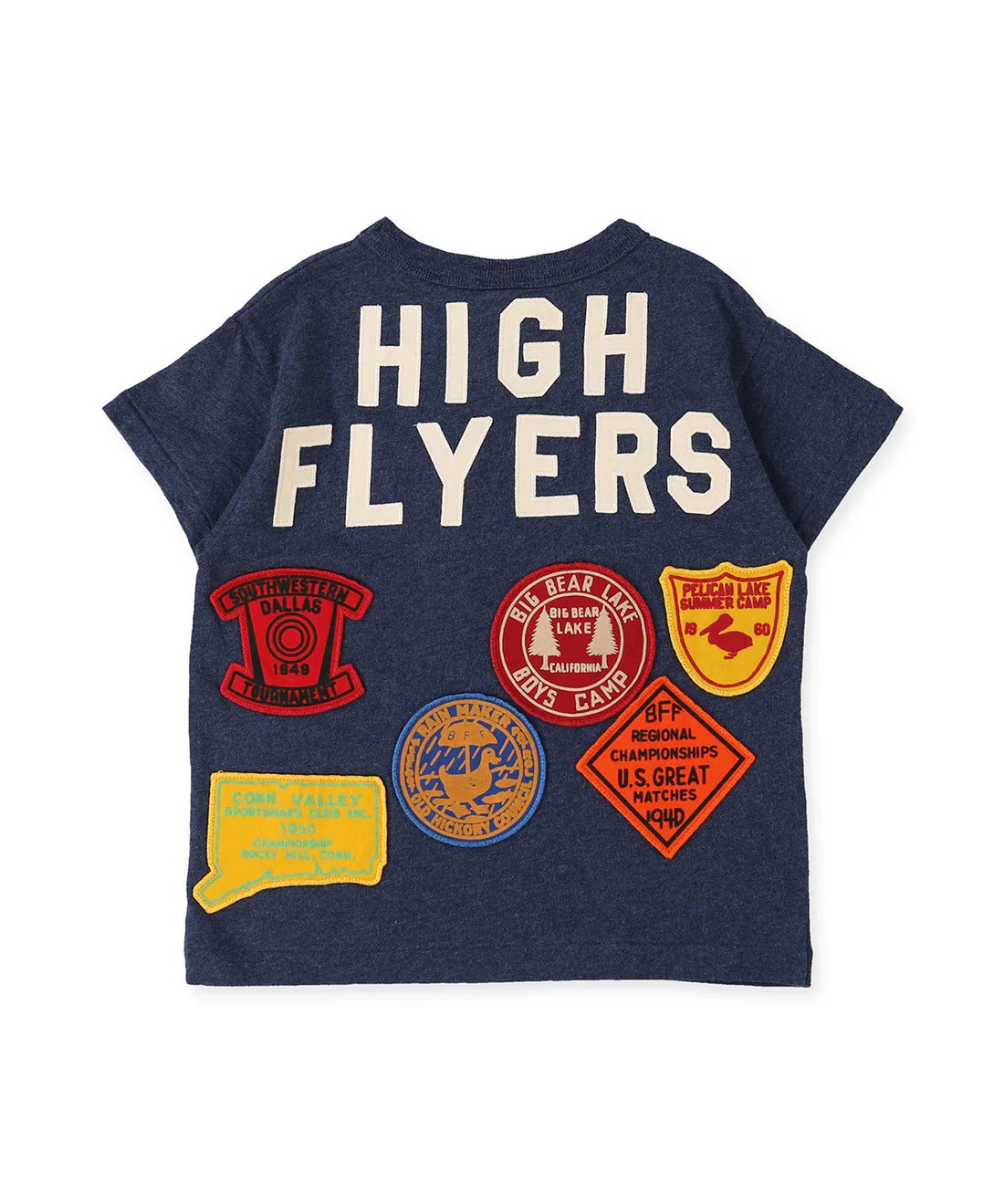 日本DD|DENIM DUNGAREE 24SS男女童徽章贴布短袖T恤