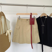 A字半身裙女小个子高腰显瘦百搭裙子 工装 花花家韩系2026夏季 新款